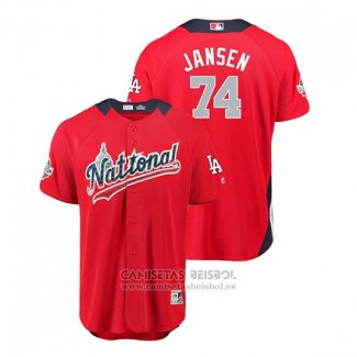 Camiseta Beisbol Hombre All Star Los Angeles Dodgers Kenley Jansen 2018 Home Run Derby National League Rojo