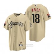 Camiseta Beisbol Hombre Arizona Diamondbacks Carson Kelly 2021 City Connect Replica Oro