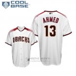 Camiseta Beisbol Hombre Arizona Diamondbacks Nick Ahmed Cool Base Primera Blanco