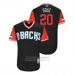 Camiseta Beisbol Hombre Arizona Diamondbacks Steven Souza Jr. 2018 LLWS Players Weekend Souz Negro