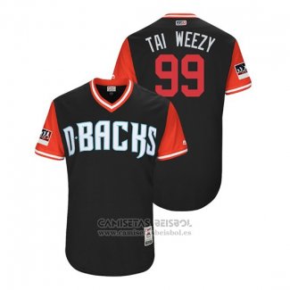 Camiseta Beisbol Hombre Arizona Diamondbacks Taijuan Walker 2018 LLWS Players Weekend Tai Weezy Negro