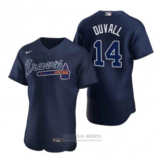 Camiseta Beisbol Hombre Atlanta Braves Adam Duvall Autentico Azul