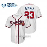 Camiseta Beisbol Hombre Atlanta Braves Adam Duvall Cool Base Primera Blanco