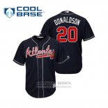 Camiseta Beisbol Hombre Atlanta Braves Josh Donaldson Cool Base Alterno 2019 Azul