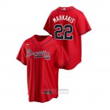 Camiseta Beisbol Hombre Atlanta Braves Nick Markakis Alterno Replica Rojo