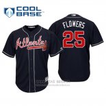 Camiseta Beisbol Hombre Atlanta Braves Tyler Flowers Cool Base Alterno 2019 Azul