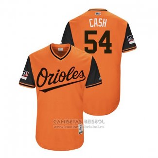 Camiseta Beisbol Hombre Baltimore Orioles Andrew Cashner 2018 LLWS Players Weekend Cash Orange