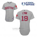 Camiseta Beisbol Hombre Boston Red Sox 19 Frojo Lynn Gris Cool Base