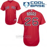 Camiseta Beisbol Hombre Boston Red Sox 26 Wade Boggs Rojo Cool Base