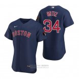 Camiseta Beisbol Hombre Boston Red Sox David Ortiz Autentico Azul