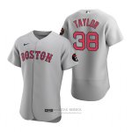 Camiseta Beisbol Hombre Boston Red Sox Josh Taylor Autentico Gris