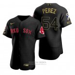 Camiseta Beisbol Hombre Boston Red Sox Martin Perez Negro 2021 Salute To Service