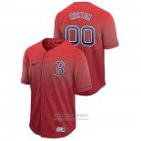 Camiseta Beisbol Hombre Boston Red Sox Personalizada Fade Authentic Rojo