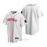 Camiseta Beisbol Hombre Boston Red Sox Replica Blanco