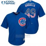 Camiseta Beisbol Hombre Chicago Cubs 49 Jake Arrieta Cool Base