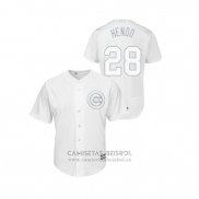 Camiseta Beisbol Hombre Chicago Cubs Kyle Hendricks 2019 Players Weekend Hendo Replica Blanco