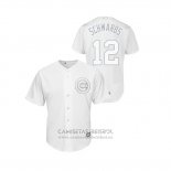 Camiseta Beisbol Hombre Chicago Cubs Kyle Schwarber 2019 Players Weekend Schwarbs Replica Blanco