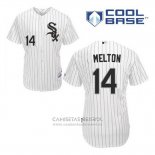 Camiseta Beisbol Hombre Chicago White Sox 14 Bill Melton Blanco Primera Cool Base