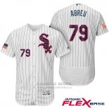 Camiseta Beisbol Hombre Chicago White Sox 2017 Estrellas Y Rayas 79 Jose Abreu Blanco Flex Base