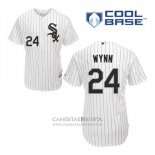 Camiseta Beisbol Hombre Chicago White Sox 24 Early Wynn Blanco Primera Cool Base
