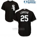 Camiseta Beisbol Hombre Chicago White Sox 25 Adam Laroche Negro Cool Base