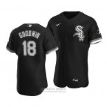 Camiseta Beisbol Hombre Chicago White Sox Brian Goodwin Autentico Alterno Negro