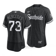 Camiseta Beisbol Hombre Chicago White Sox Yermin Mercedes 2021 City Connect Autentico Negro