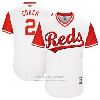 Camiseta Beisbol Hombre Cincinnati Reds 2017 Little League World Series 2 Zack Cozart Blanco
