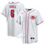 Camiseta Beisbol Hombre Cincinnati Reds Jonathan India Replica Blanco