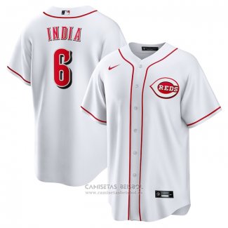 Camiseta Beisbol Hombre Cincinnati Reds Jonathan India Replica Blanco