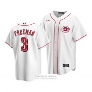 Camiseta Beisbol Hombre Cincinnati Reds Mike Freeman Replica Blanco