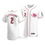 Camiseta Beisbol Hombre Cincinnati Reds Nicholas Castellanos Autentico Primera Blanco