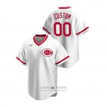 Camiseta Beisbol Hombre Cincinnati Reds Personalizada Cooperstown Collection Primera Blanco