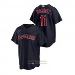 Camiseta Beisbol Hombre Cleveland Indians Jose Ramirez Replica Alterno Azul