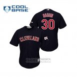 Camiseta Beisbol Hombre Cleveland Indians Tyler Naquin 2019 All Star Patch Cool Base Azul