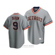 Camiseta Beisbol Hombre Detroit Tigers Brandon Dixon Cooperstown Collection Road Gris