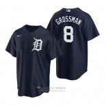 Camiseta Beisbol Hombre Detroit Tigers Robbie Grossman Replica Alterno Azul