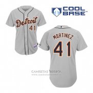 Camiseta Beisbol Hombre Detroit Tigers Victor Martinez 41 Gris Cool Base