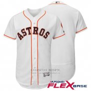 Camiseta Beisbol Hombre Houston Astros Blank Blanco Flex Base Autentico Collection