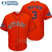 Camiseta Beisbol Hombre Houston Astros Cameron Maybin Naranja Cool Base