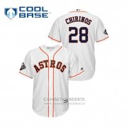 Camiseta Beisbol Hombre Houston Astros Robinson Chirinos Cool Base Blanco