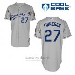 Camiseta Beisbol Hombre Kansas City Royals Brandon Finnegan 27 Gris Cool Base