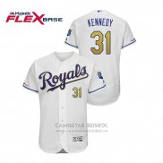 Camiseta Beisbol Hombre Kansas City Royals Ian Kennedy Flex Base Blanco2
