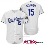 Camiseta Beisbol Hombre Kansas City Royals Whit Merrifield Blanco Flex Base