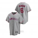 Camiseta Beisbol Hombre Los Angeles Angels Anthony Rendon Replica Road Gris