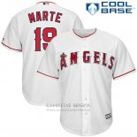 Camiseta Beisbol Hombre Los Angeles Angels Jefry Marte Blanco Cool Base