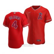 Camiseta Beisbol Hombre Los Angeles Angels Jose Iglesias Alterno Autentico Rojo