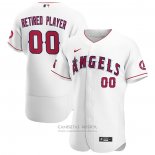 Camiseta Beisbol Hombre Los Angeles Angels Primera Pick-A-Player Retired Roster Autentico Blanco