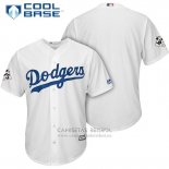 Camiseta Beisbol Hombre Los Angeles Dodgers 2017 World Series Blanco Cool Base