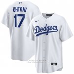Camiseta Beisbol Hombre Los Angeles Dodgers Shohei Ohtani Primera Replica Blanco